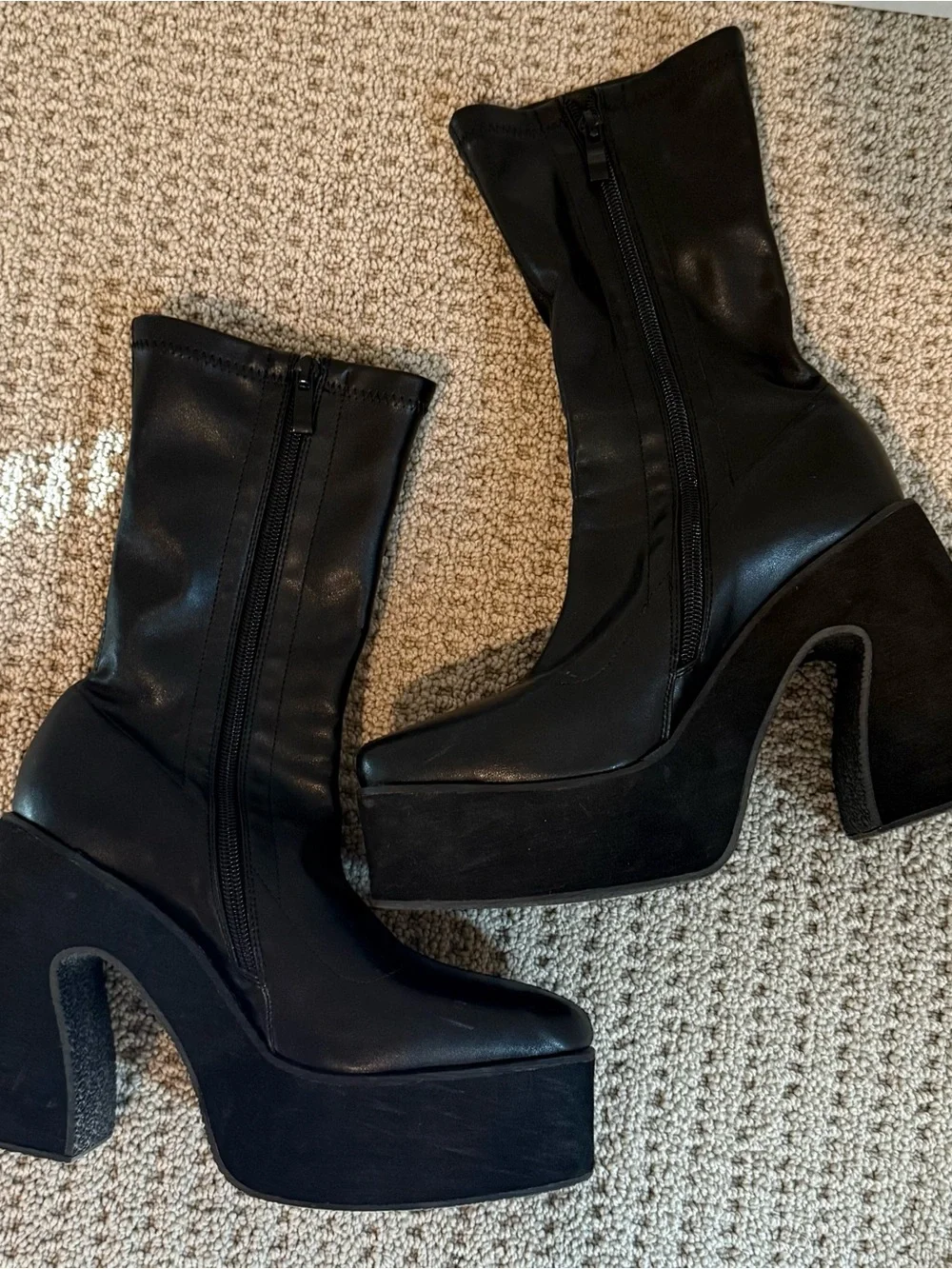 Black Platform Bratz Boots